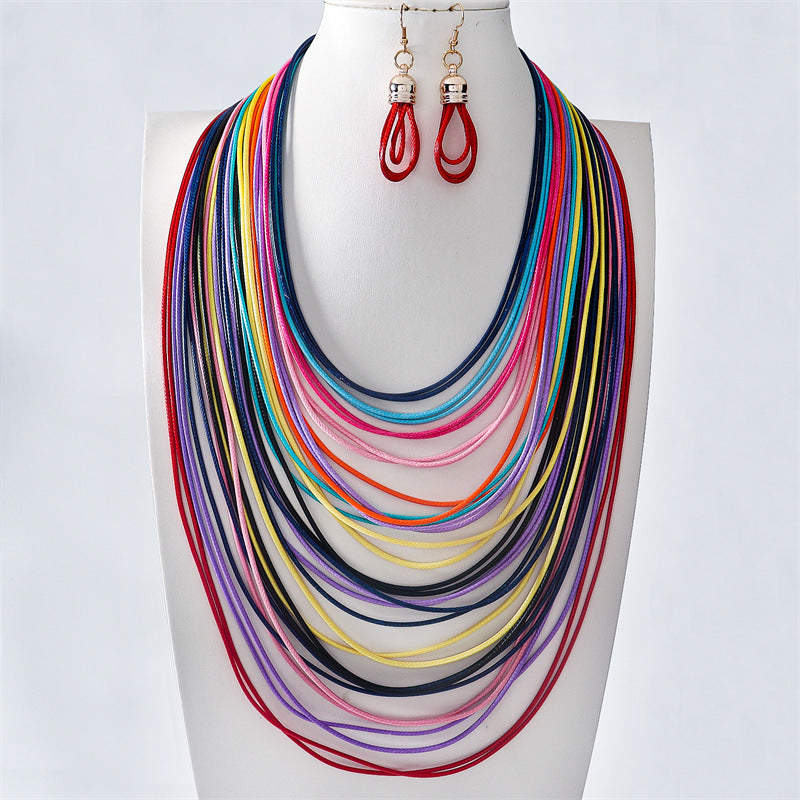 Wholesale New Hand-woven Multi-layer Necklace